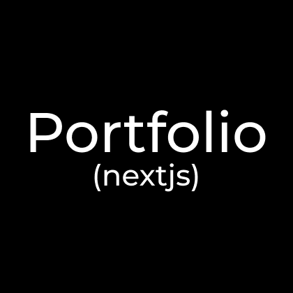 Portfolio · NextJs